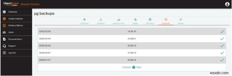 การสำรองข้อมูล Postgres และวิธีคืนค่าบน ObjectRocket