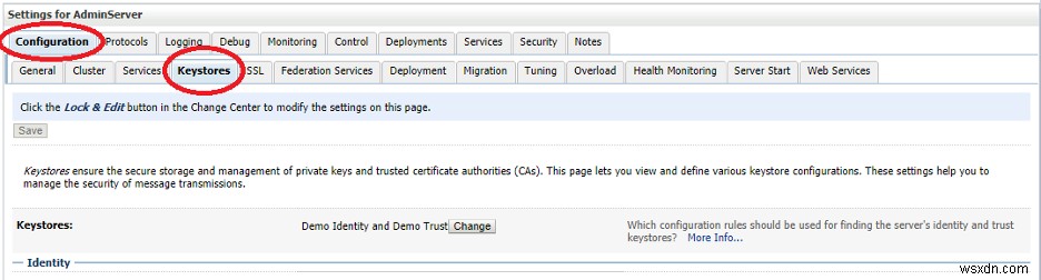 การกำหนดค่า SSL ใน WebLogic Server 12c 