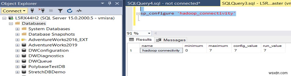 ปัญหาการตั้งค่า SQL PolyBase 