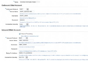 ใช้การกำหนดค่าเวิร์กโฟลว์ Java Mailer SSL 