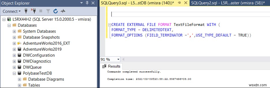 แพลตฟอร์มข้อมูลแบบรวมศูนย์และการจำลองเสมือนข้อมูลผ่าน PolyBase:ตอนที่สอง 