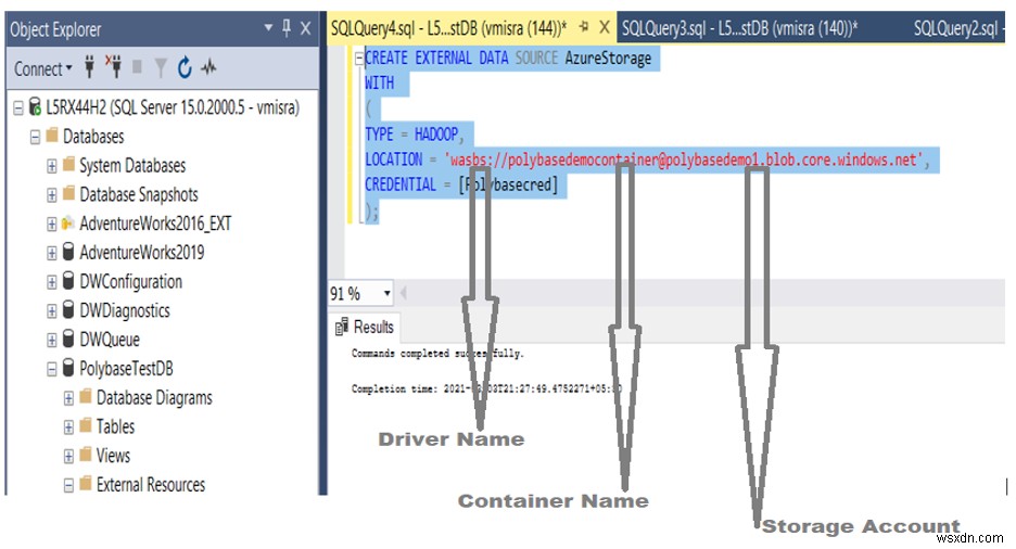 แพลตฟอร์มข้อมูลแบบรวมศูนย์และการจำลองเสมือนข้อมูลผ่าน PolyBase:ตอนที่สอง 