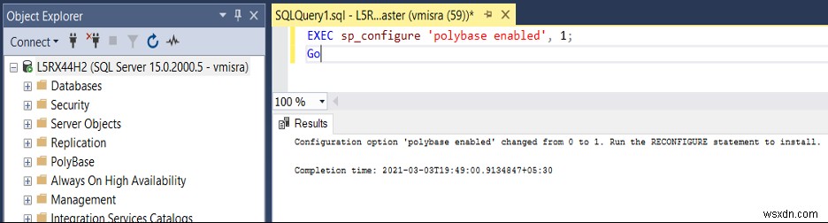แพลตฟอร์มข้อมูลแบบรวมศูนย์และการจำลองเสมือนข้อมูลผ่าน PolyBase:ตอนที่หนึ่ง 