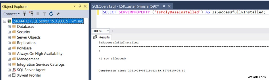 แพลตฟอร์มข้อมูลแบบรวมศูนย์และการจำลองเสมือนข้อมูลผ่าน PolyBase:ตอนที่หนึ่ง 