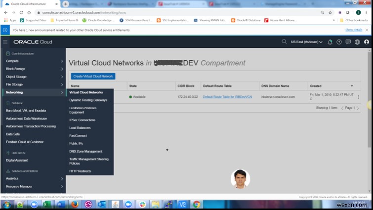 สร้างการเข้าถึง SFTP ระหว่างโฮสต์ใน Virtual Cloud Networks ต่างๆ 