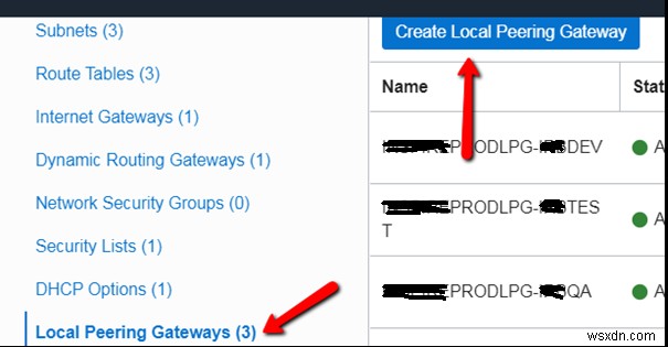 สร้างการเข้าถึง SFTP ระหว่างโฮสต์ใน Virtual Cloud Networks ต่างๆ 