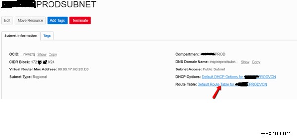 สร้างการเข้าถึง SFTP ระหว่างโฮสต์ใน Virtual Cloud Networks ต่างๆ 