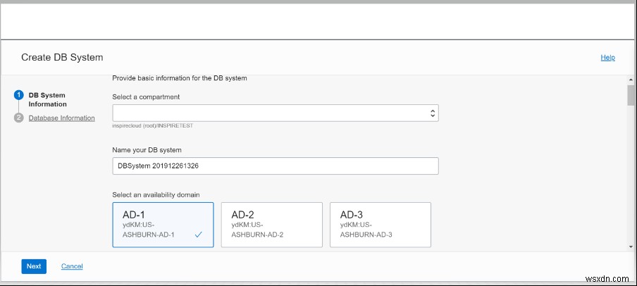 สร้างฐานข้อมูล Oracle (DBaaS) ในระบบคลาวด์ 