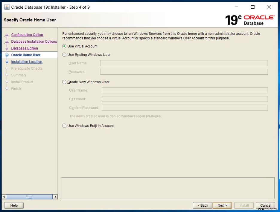 ติดตั้ง Oracle 19c สำหรับ Windows—ตอนที่หนึ่ง 