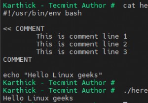 วิธีใช้ Heredoc ใน Shell Scripting 