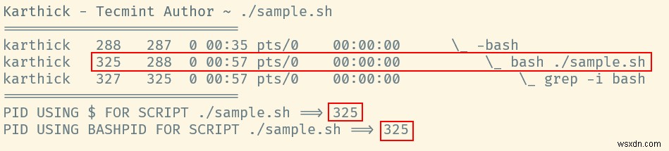 เรียนรู้ความแตกต่างระหว่าง $$ และ $BASHPID ใน Bash 