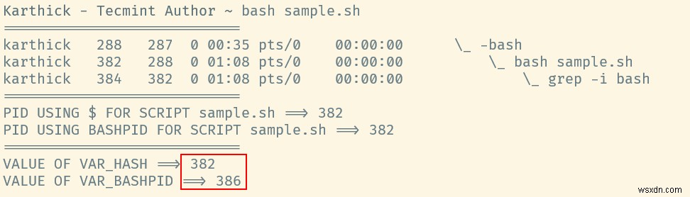 เรียนรู้ความแตกต่างระหว่าง $$ และ $BASHPID ใน Bash 