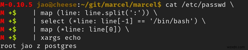 Marcel – A More Modern Shell สำหรับ Linux 