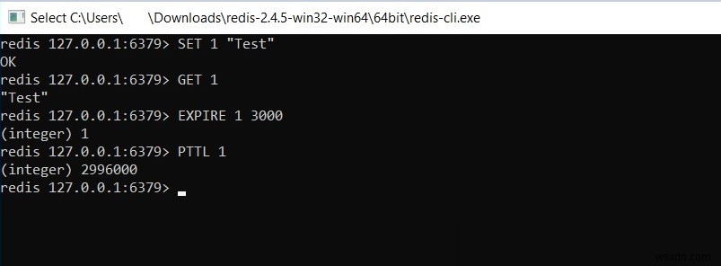 วิธีรับเวลาหมดอายุของคีย์ใน redis – Redis TTL | PTTL 