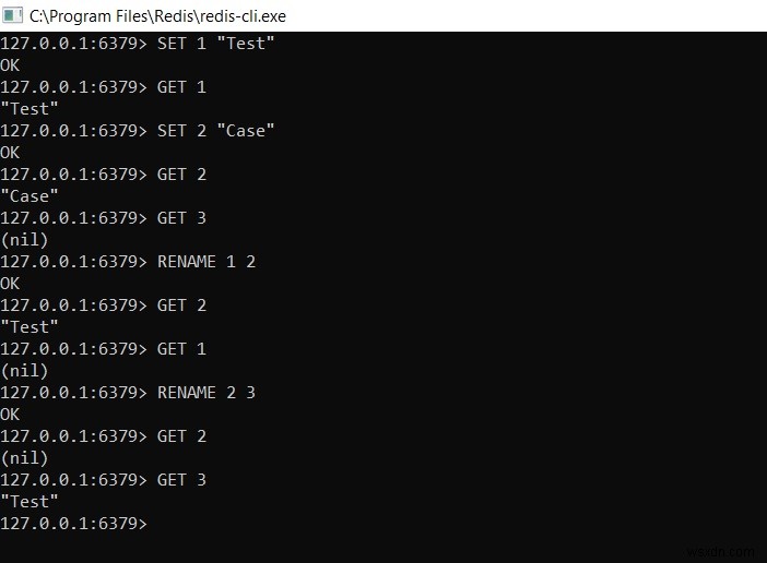 วิธีเปลี่ยนชื่อคีย์ในที่เก็บข้อมูล redis – Redis RENAME | RENAMENX 