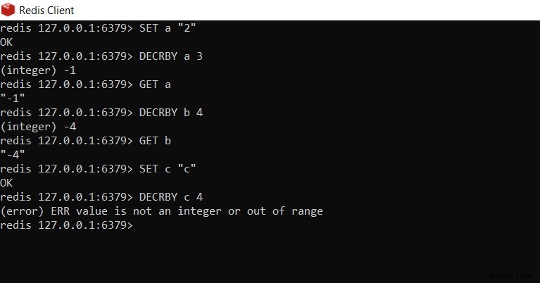 วิธีลดค่าจำนวนเต็มใน redis – Redis DECR | DECRBY 