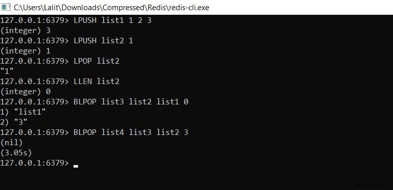 วิธีลบและส่งคืนองค์ประกอบแรกของรายการ – Redis LPOP | BLPOP 