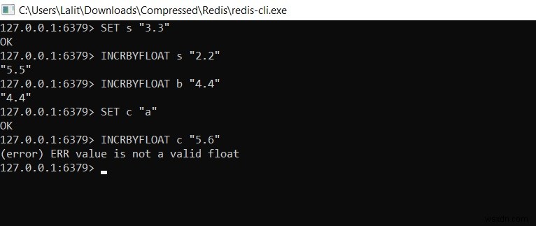 Redis INCRBYFLOAT – วิธีเพิ่มค่าทศนิยมใน redis 