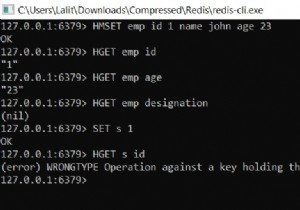 วิธีรับค่าของฟิลด์ที่มีอยู่ในแฮช – Redis HGET | HMGET 