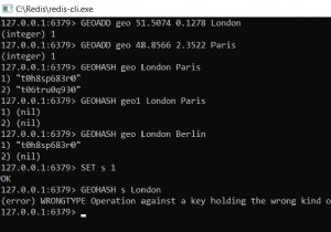 Redis GEOHASH – วิธีรับสตริง Geohash ของสมาชิกหลายคนของมูลค่าเชิงพื้นที่ 