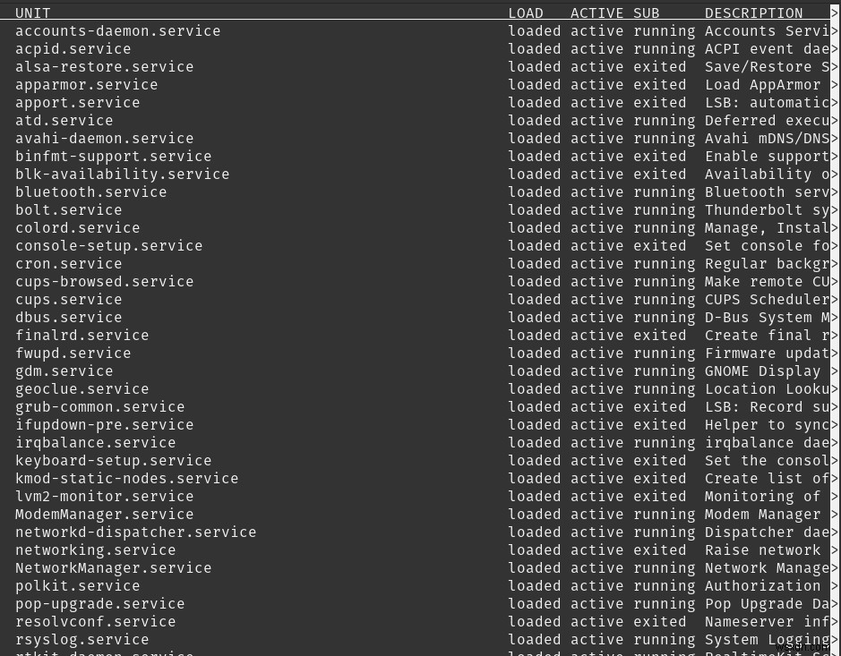 Systemctl:วิธีการแสดงรายการบริการ (สถานะ การควบคุม และคำแนะนำ) 