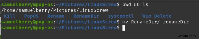 วิธีเปลี่ยนชื่อไดเร็กทอรีใน Linux 