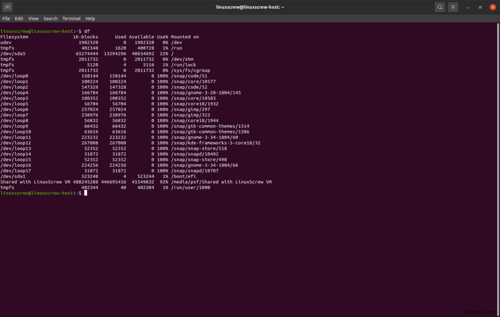 การตรวจสอบพื้นที่ว่างบนดิสก์บน Ubuntu [คู่มือ] 