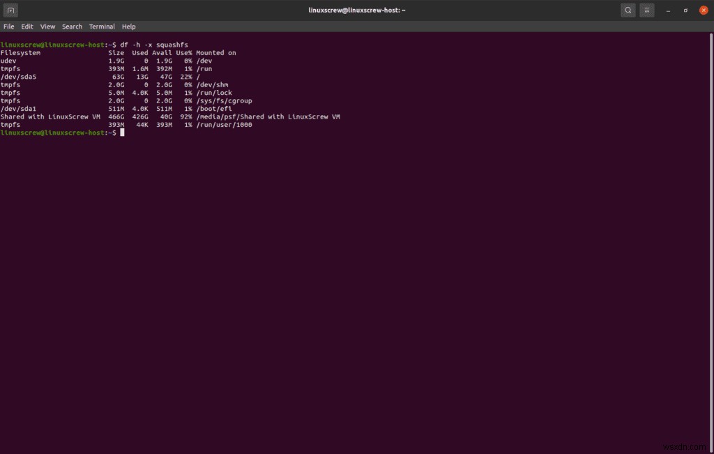 การตรวจสอบพื้นที่ว่างบนดิสก์บน Ubuntu [คู่มือ] 