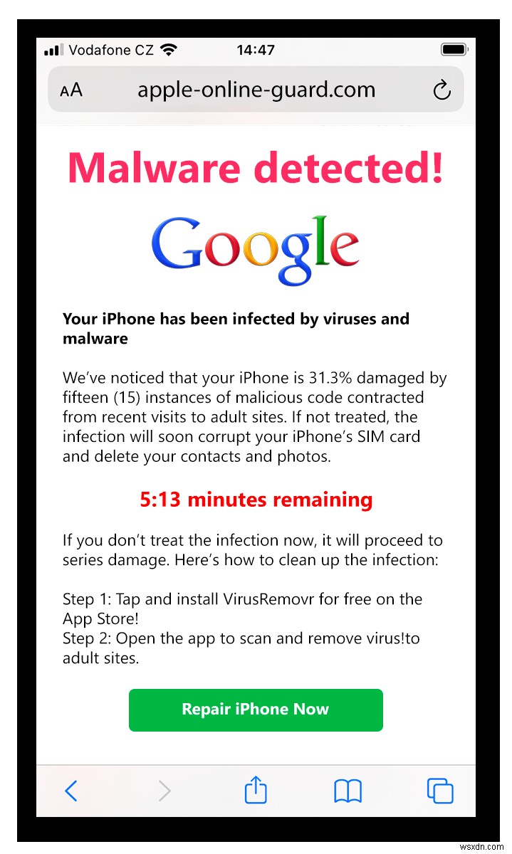 Scareware คืออะไร การตรวจจับ การป้องกัน และการกำจัด