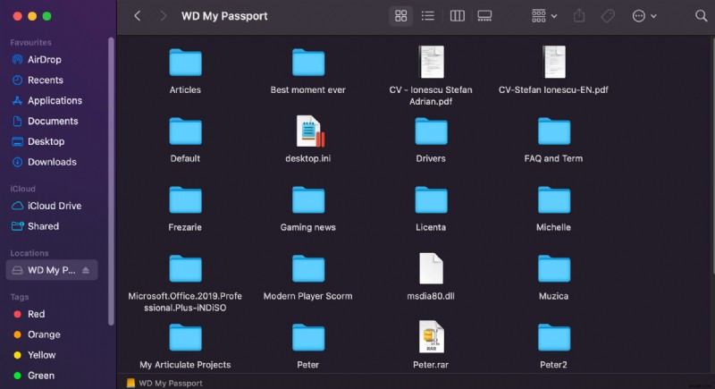 วิธีการดึงไฟล์จาก WD My Passport บน Mac