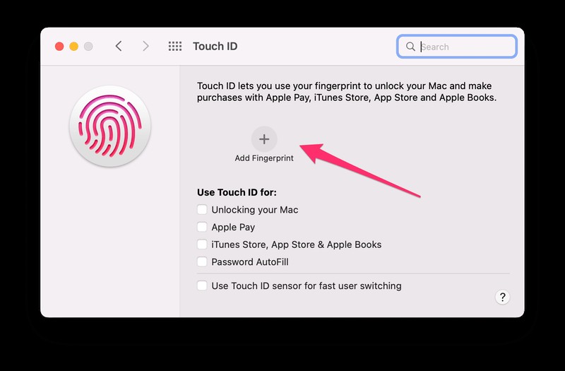 วิธีเปิดใช้งาน Touch ID บน MacBook Pro