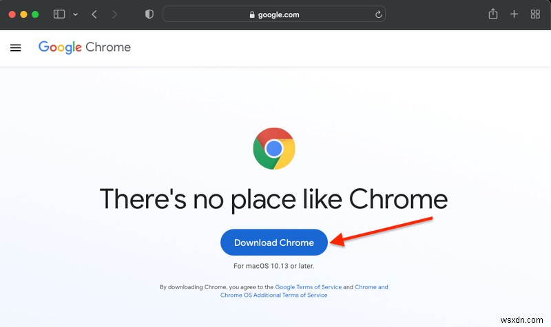 วิธีสร้างเบราว์เซอร์เริ่มต้นของ Google Chrome บน MacBook Pro