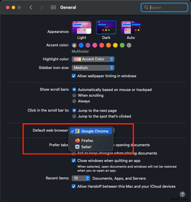 วิธีสร้างเบราว์เซอร์เริ่มต้นของ Google Chrome บน MacBook Pro