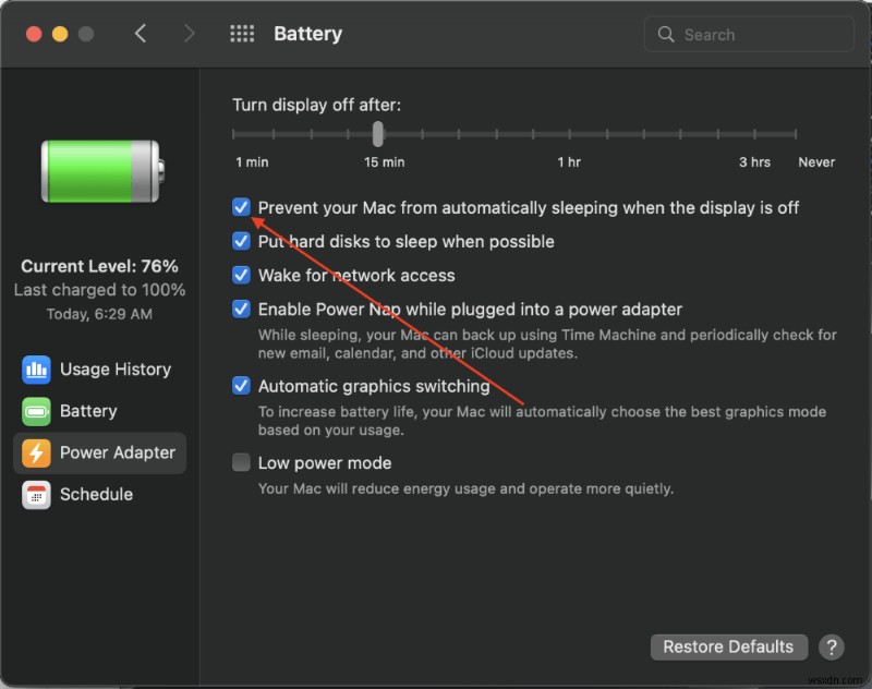 วิธีไม่ให้ MacBook Pro เข้าสู่โหมดสลีปเมื่อปิดฝาด้วยจอภาพภายนอก