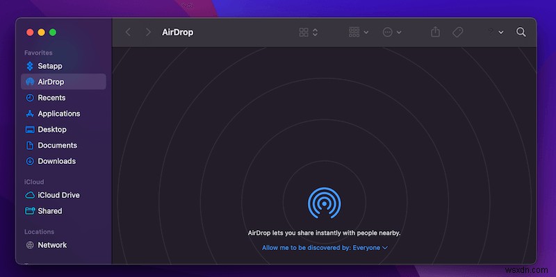 วิธีการเปิด AirDrop บน MacBook Pro
