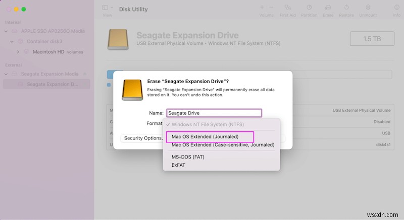 วิธีการฟอร์แมตไดรฟ์ภายนอกของ Seagate สำหรับ Mac