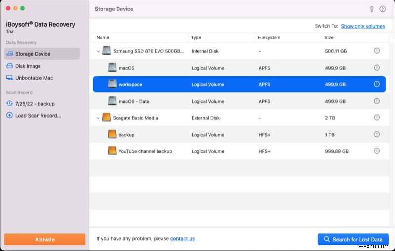 วิธีเรียกใช้ iBoysoft Data Recovery ในโหมดการกู้คืน macOS