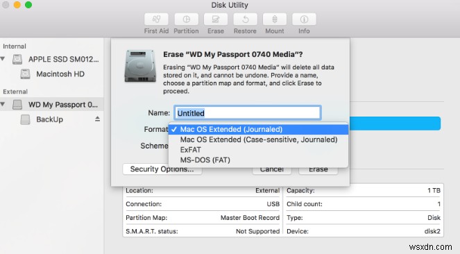 วิธีการแก้ไขปัญหา WD My Passport ที่เสียหายหรืออ่านไม่ได้บน Mac?