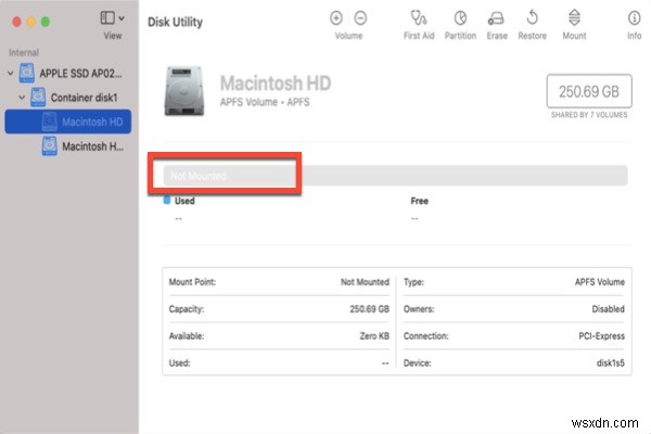 7 วิธีในการแก้ไข Macintosh HD ที่ไม่ได้ต่อเชื่อม/แสดงในยูทิลิตี้ดิสก์