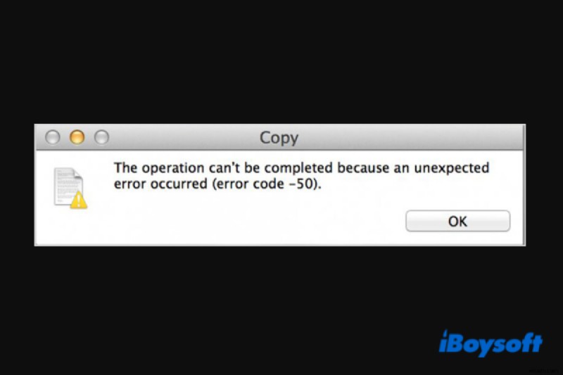 วิธีแก้ไขปัญหา Mac Error Code 50? คำแนะนำทีละขั้นตอน