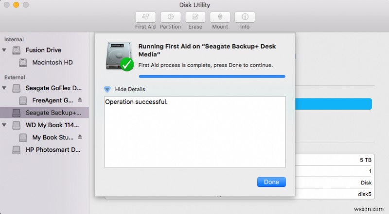 แก้ไขไดรฟ์ Seagate Backup Plus ไม่แสดงขึ้น/ทำงาน/รู้จักบน Mac