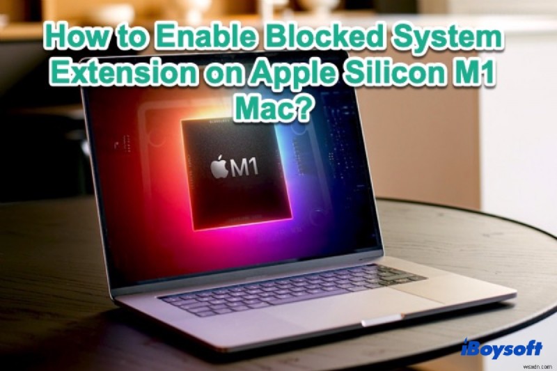 อนุญาตให้ส่วนขยายระบบของ iBoysoft Data Recovery สำหรับ Mac โหลดบน Mac ด้วย Apple Silicon