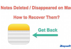 วิธีการกู้คืนโน้ตที่ถูกลบ/หายไปบน Mac (โซลูชันที่ได้รับการตรวจสอบแล้ว)
