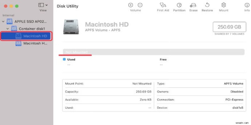 วิธีแก้ไข MacBook Pro SSD ที่ไม่ได้ต่อเชื่อม/บูต/ไม่รู้จัก