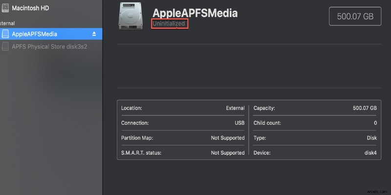 AppleAPFSMedia ไม่ได้กำหนดค่าเริ่มต้น วิธีการกู้คืนข้อมูลที่สูญหาย