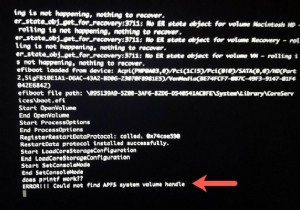 [แก้ไขแล้ว] ข้อผิดพลาด! ไม่พบตัวจัดการระดับเสียงของระบบ APFS