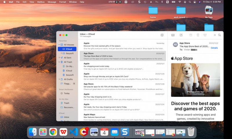 วิธีค้นหา Mac Mail ที่หายไปในถังขยะและโฟลเดอร์ขยะใน macOS Big Sur