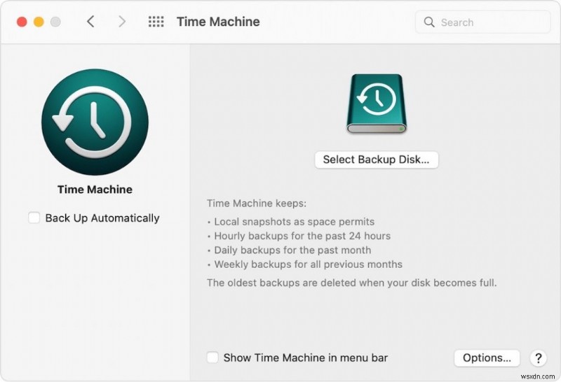 Time Machine หยุดทำงานบน Mac มิถุนายน 2022:แก้ไขแล้ว
