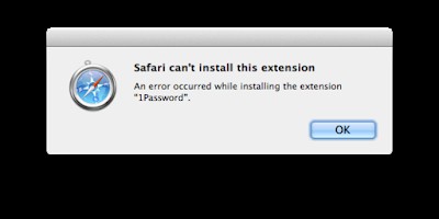 ไม่สามารถติดตั้งส่วนขยาย Safari บางอย่างในเบราว์เซอร์ Safari บน Mac 