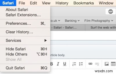 ไม่สามารถติดตั้งส่วนขยาย Safari บางอย่างในเบราว์เซอร์ Safari บน Mac 